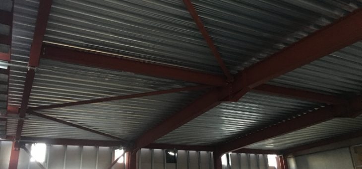سقف عرشه فولادی در اسکلت فلزی