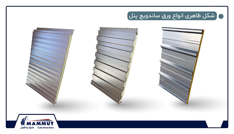شکل ظاهری ساندویچ پانل