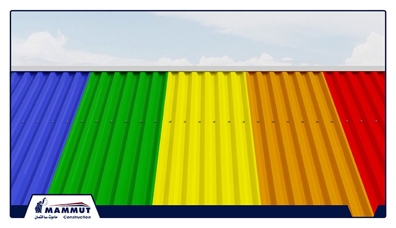 رنگ‌بندی ساندویچ پانل گالوانیزه